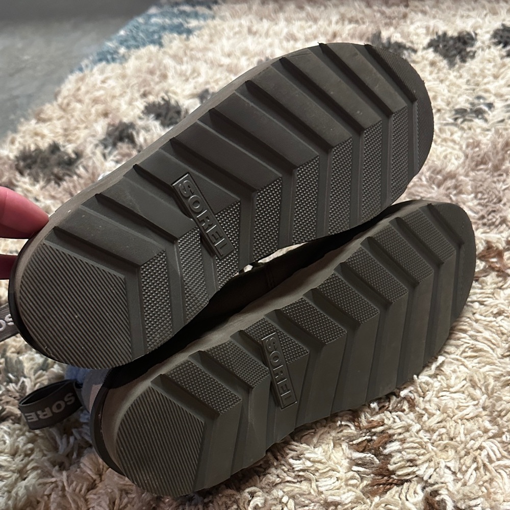 Sorel Taupe Lace-Up Boots - Picture 4 of 5